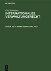 Buchcover Karl Neumeyer: Internationales Verwaltungsrecht / Innere Verwaltung, Teil 3