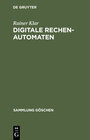Buchcover Digitale Rechenautomaten