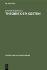 Buchcover Konrad Mellerowicz: Kosten und Kostenrechnung / Theorie der Kosten