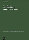 Buchcover Categorial Investigations