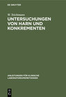 Buchcover Untersuchungen von Harn und Konkrementen