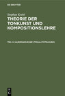 Buchcover Stephan Krehl: Theorie der Tonkunst und Kompositionslehre / Harmonielehre (Tonalitätslehre)