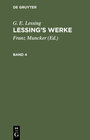Buchcover G. E. Lessing: Lessing’s Werke / G. E. Lessing: Lessing’s Werke. Band 4