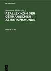 Buchcover Reallexikon der Germanischen Altertumskunde / K - Ro