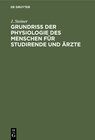 Buchcover Grundriss der Physiologie des Menschen für Studirende und Ärzte