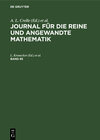 Buchcover Journal für die reine und angewandte Mathematik / Journal für die reine und angewandte Mathematik. Band 95