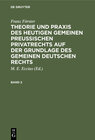 Buchcover Franz Förster: Theorie und Praxis des heutigen gemeinen preußischen... / Franz Förster: Theorie und Praxis des heutigen 