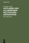 Buchcover Leitlinien der allgemeinen politischen Geographie