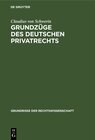 Buchcover Grundzüge des deutschen Privatrechts