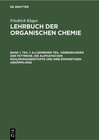 Buchcover Victor Meyer: Lehrbuch der organischen Chemie / Allgemeiner Teil. Verbindungen der Fettreihe. Die aliphatischen Kohlenwa