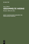 Buchcover Paul Tillich: Gesammelte Werke / Das religiose Fundament des moralischen Handelns