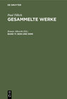 Buchcover Paul Tillich: Gesammelte Werke / Sein und Sinn