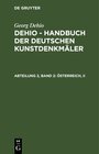 Buchcover Georg Dehio: Dehio - Handbuch der deutschen Kunstdenkmäler / Österreich, II