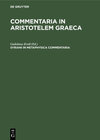 Buchcover Commentaria in Aristotelem Graeca / Syriani in metaphysica commentaria