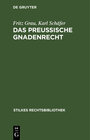 Buchcover Das Preußische Gnadenrecht