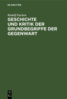 Buchcover Geschichte und Kritik der Grundbegriffe der Gegenwart