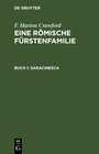 Buchcover F. Marion Crawford: Eine Römische Fürstenfamilie / Saracinesca