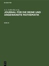 Buchcover Journal für die reine und angewandte Mathematik / Journal für die reine und angewandte Mathematik. Band 25