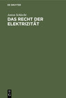 Buchcover Das Recht der Elektrizität