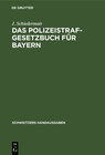 Buchcover Das Polizeistrafgesetzbuch für Bayern
