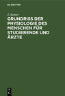 Buchcover Grundriss der Physiologie des Menschen für Studierende und Ärzte