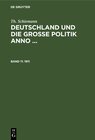 Buchcover Th. Schiemann: Deutschland und die große Politik anno ... / 1911