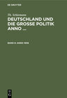 Buchcover Th. Schiemann: Deutschland und die große Politik anno ... / Anno 1906