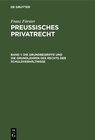 Buchcover Franz Förster: Preussisches Privatrecht / Die Grundbegriffe und die Grundlehren des Rechts der Schuldverhältnisse