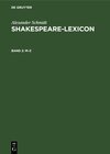 Buchcover Alexander Schmidt: Shakespeare-Lexicon / M–Z
