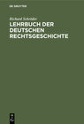 Buchcover Lehrbuch der deutschen Rechtsgeschichte