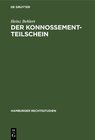 Buchcover Der Konnossement-Teilschein