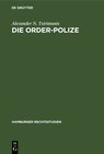 Buchcover Die Order-Polize