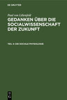 Buchcover Paul von Lilienfeld: Gedanken über die Socialwissenschaft der Zukunft / Die sociale Physiologie