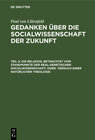 Buchcover Paul von Lilienfeld: Gedanken über die Socialwissenschaft der Zukunft / Die Religion, betrachtet vom Standpunkte der rea