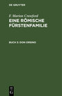 Buchcover F. Marion Crawford: Eine Römische Fürstenfamilie / Don Orsino