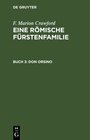 Buchcover F. Marion Crawford: Eine Römische Fürstenfamilie / Don Orsino