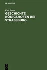 Buchcover Geschichte Königshofen bei Straßburg