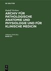 Buchcover Rudolf Virchow: Archiv für pathologische Anatomie und Physiologie... / Rudolf Virchow: Archiv für pathologische Anatomie