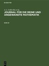 Buchcover Journal für die reine und angewandte Mathematik / Journal für die reine und angewandte Mathematik. Band 29