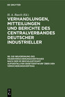 Buchcover Verhandlungen, Mitteilungen und Berichte des Centralverbandes Deutscher Industrieller / Die Neuordnung des Feuerversiche