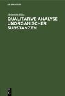 Buchcover Qualitative Analyse unorganischer Substanzen