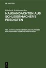 Buchcover Friedrich Schleiermacher: Hausandachten aus Schleiermacher’s Predigten / Enthaltend die festlose Hälfte des Kirchenjahre