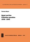 Buchcover Egypt and the Palestine question (1936-1945)