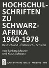 Buchcover Hochschulschriften zu Schwarzafrika 1960-1978