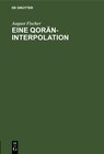 Buchcover Eine Qorān-Interpolation