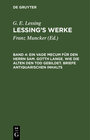 Buchcover Ein Vade Mecum für den Herrn Sam. Gotth. Lange