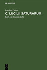 Buchcover C. Lucilii Saturarum