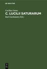 Buchcover C. Lucilii Saturarum