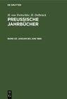 Buchcover H. von Treitschke; H. Delbrück: Preußische Jahrbücher / Januar bis Juni 1889