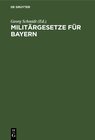 Buchcover Militärgesetze für Bayern